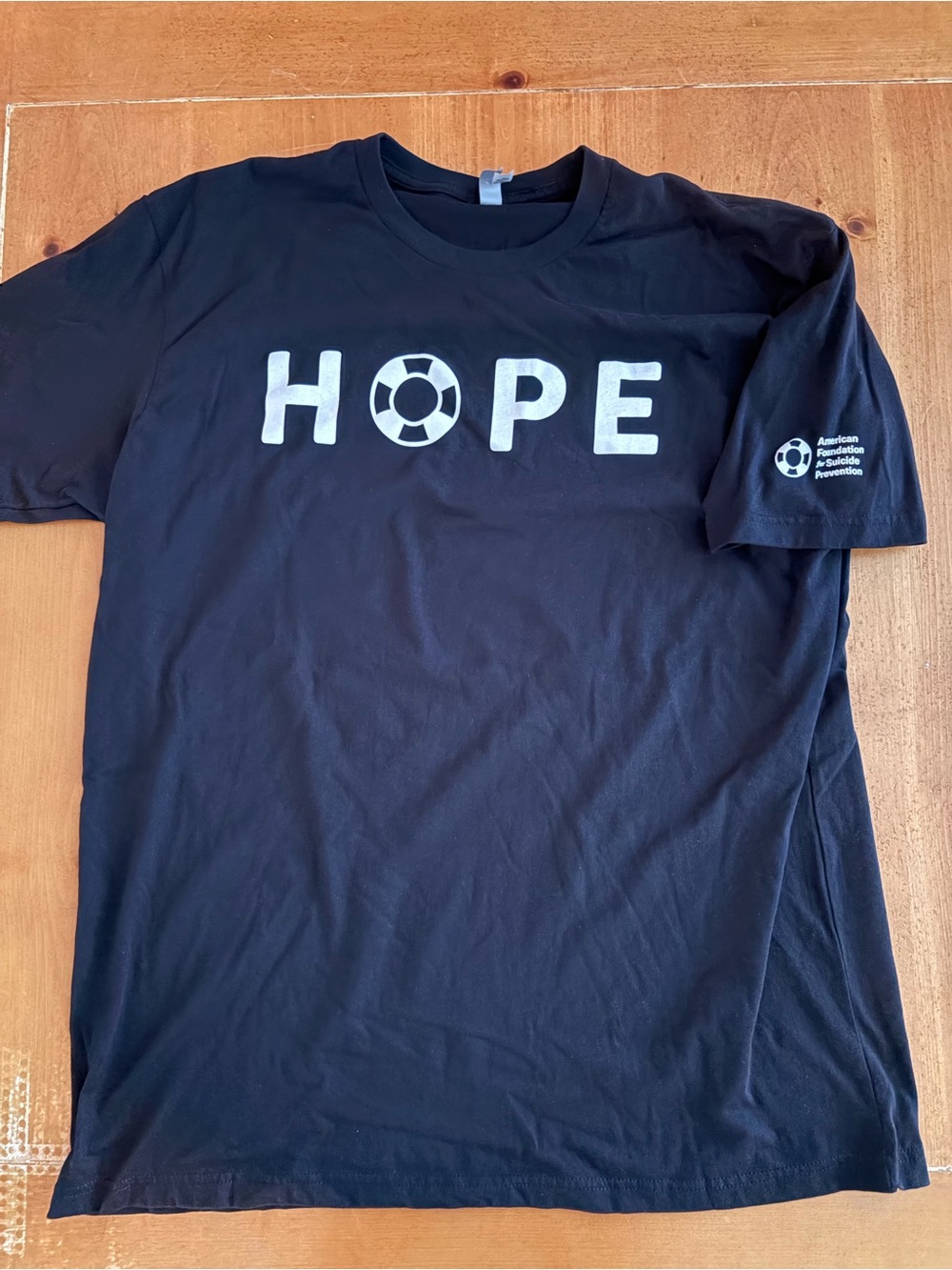 Next Level Apparel AFSP Hope Tee, 2XL, Black, Unisex, New